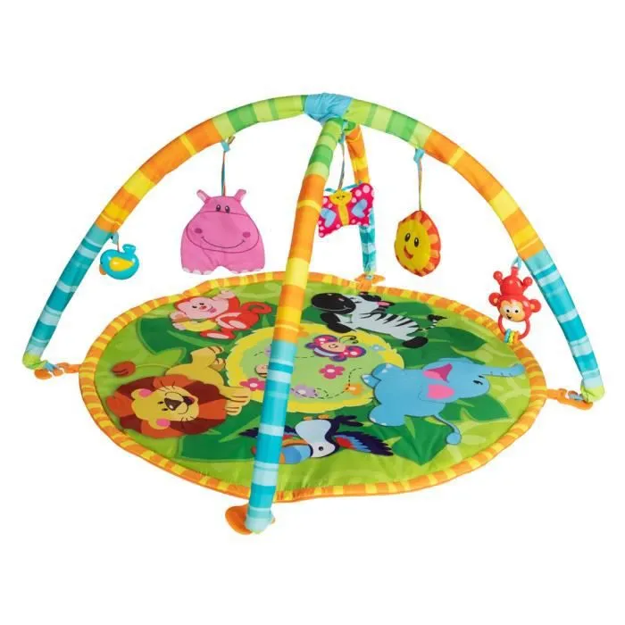 Tapis d'activités pour bébé - WINFUN - Jungle - Avec arche jouet - Effets sonores - Evolutif-1