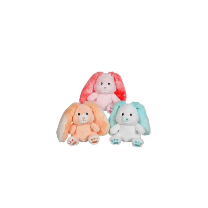 Peluche - Fluffy - Lapin Orange - 15 CM - Doux - Mixte-1