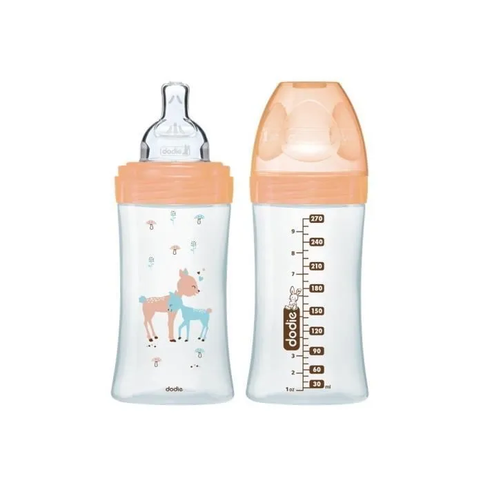 Coffret Biberon Verre Biche - Dodie - Triangle, Tétine Plate, Anti-Colique - 150ml et 270ml-2