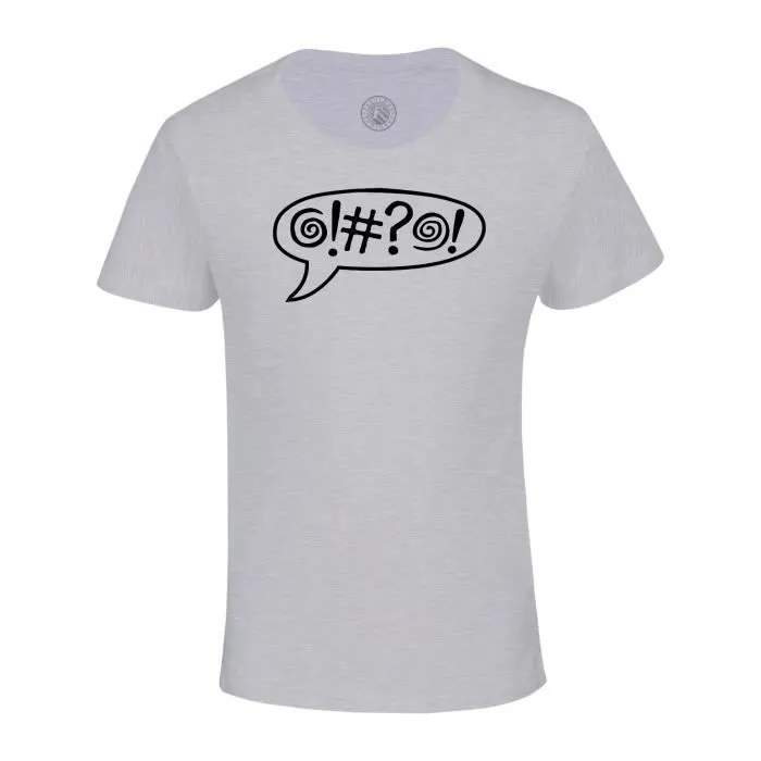T-shirt Enfant Gris Qbert Citation Jeux Video Classique Retro Gaming-0