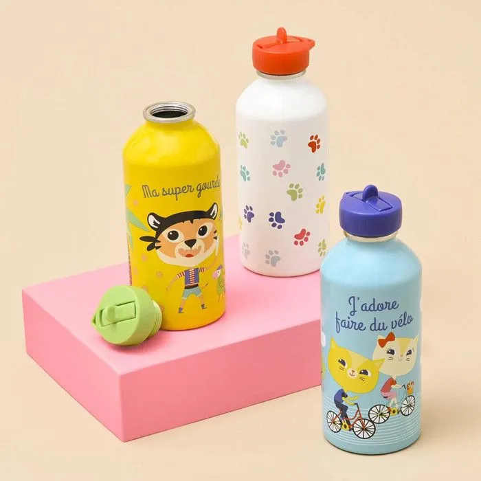 Boîte à goûter + Gourde Enfant - Chat-3