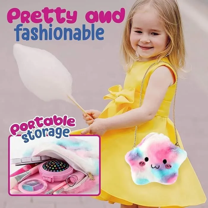 Faux Maquillage Enfant Jouet Filles, Malette Maquillage Jouet Ensemble De Maquillage Beauté Cadeau Fille,Calendrier De L'Avent Noël-2