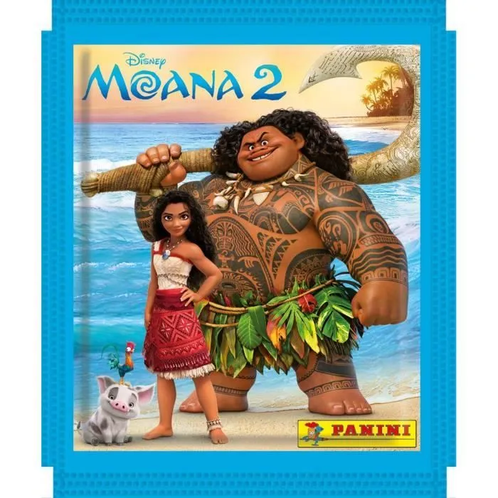 Blister - PANINI - Vaiana 2 - 12 pochettes - 1 offerte - 65 stickers-1