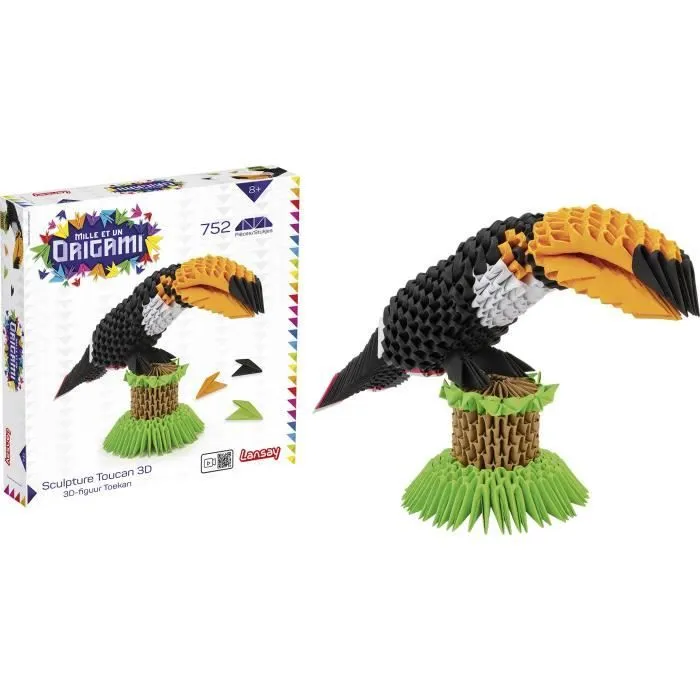 Mille Et Un Origami - Sculpture Toucan 3D - Pliage & Sculpture - Enfant - Lansay-2