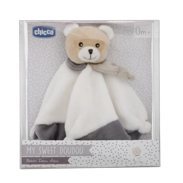 CHICCO My Sweet Doudou Carré Doudou Ourson-3