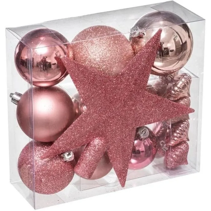 Kit de sapin "Colorama de Noël" 18 pièces rose Feeric lights & christmas-0