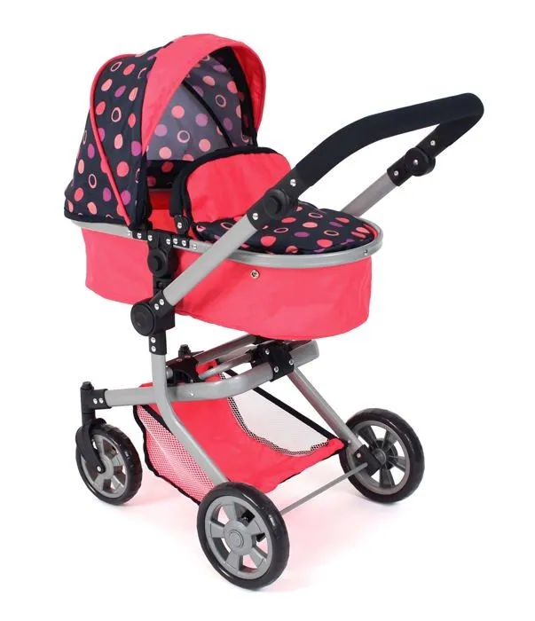 Bebeboutik Landau poussette Bayer chic 595 20 2000 Mika Poussette combinee 2 en 1 pour poupee jusqu a 52 cm