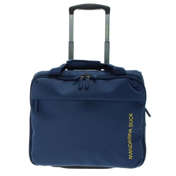 Valise - MANDARINA DUCK - Zephyr Rolling Tote - Bleu - Compartiment ordinateur - 2 roulettes-1