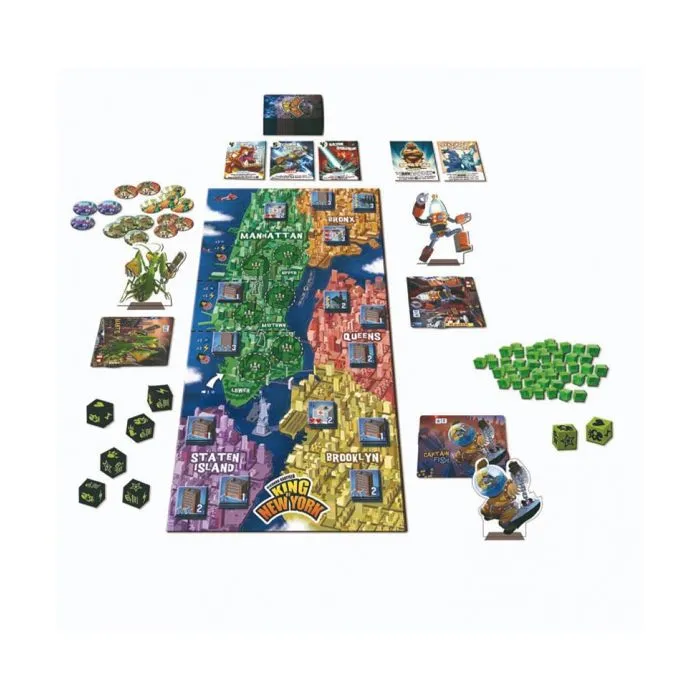 Jeu de société King of New York - IELLO - Version française - Pour 2 joueurs ou plus - Durée du jeu: 30 min-1