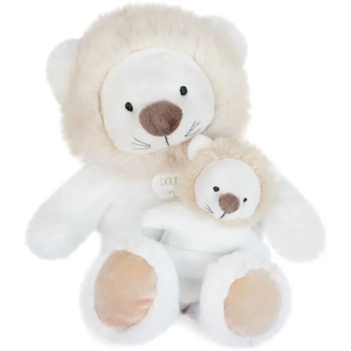 Doudou et Compagnie -UNICEF BEBE et MOI - Lion - 25 cm - Beige - Boite cadeau - DC3792-1