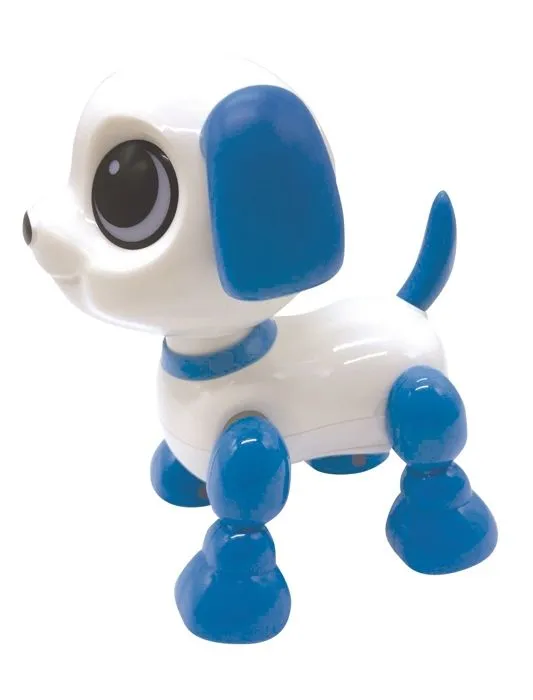 Lexibook - Power Puppy Mini - Chien robot avec effets lumineux et sonores, contrôle par claquement de main-1