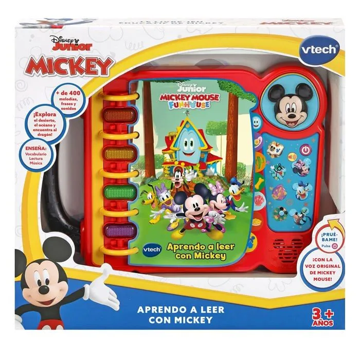 Livre electronique enfant - livre interactif enfant Vtech - 80-554022 - Disney Mouse J'apprends a Lire avec Mickey, , unico-3