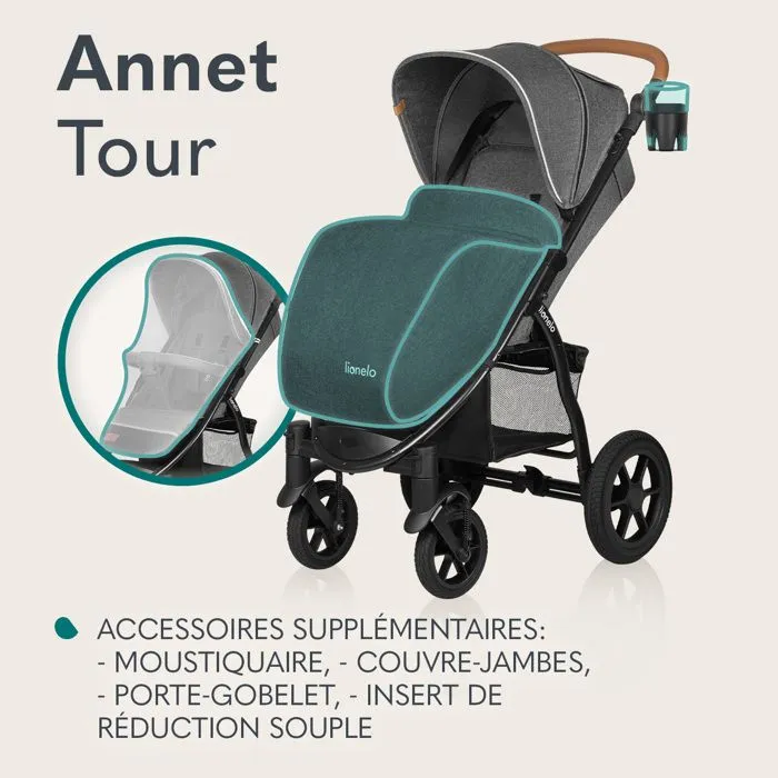 Poussette canne tout terrain LIONELO Annet Tour - Jusqu'à 22 kg - Grandes roues - Accessoires - Dreamin'-3