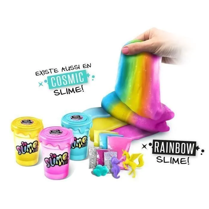 Canal Toys Lot de 3 Slime Shakers Modèle aléatoire Cosmic ou Rainbow - Crée tes propres slimes !-1