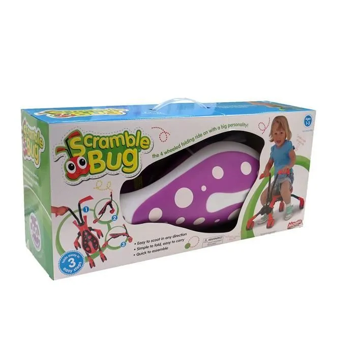 Trotteur scramblebug bubblegum 4 roues-2
