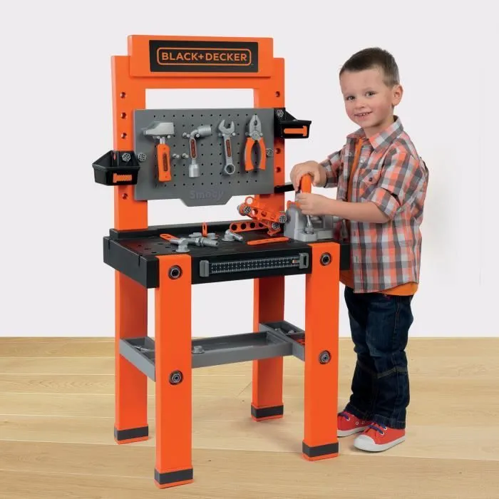 Etabli pour enfant Smoby Black+Decker Bricolo One - Blanc - 3 ans et plus-3