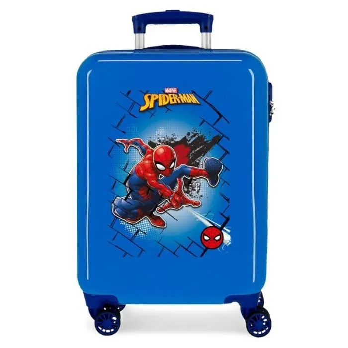 Valise cabine - MARVEL - SPIDERMAN - 4 roues - ABS léger - 34L - Bleu-0