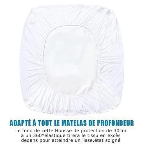 Protège Matelas - RICHAIR - 160x200cm - Hypoallergénique - Imperméable - Respirant-2