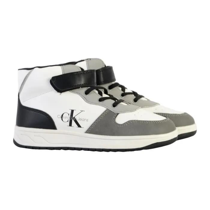 Basket à Lacets Calvin Klein Jeans - Gris/Blanc/Noir-2