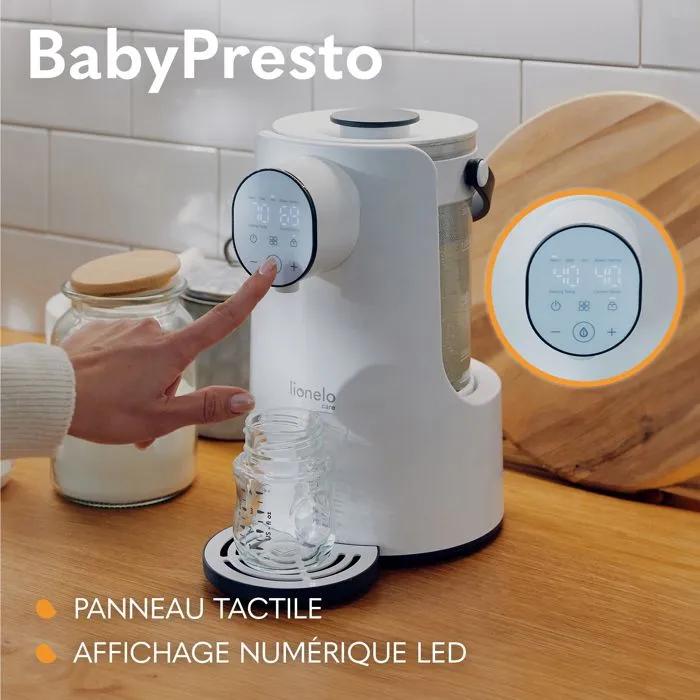 Préparateur de biberons automatique LIONELO BabyPresto - 35-100°C - Préparateur-chauffe biberon/petits pots - 2l-1