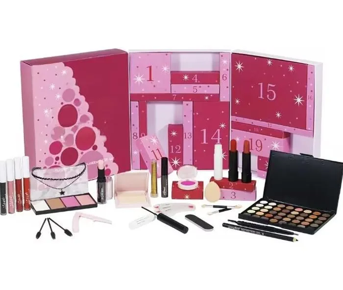 Calendrier de l'Avent Beauté 2024, Maquillage Femme 24 Cadeaux de Noël Surprises pour le Visage, les Yeux, les Lèvres, les Ongles-5