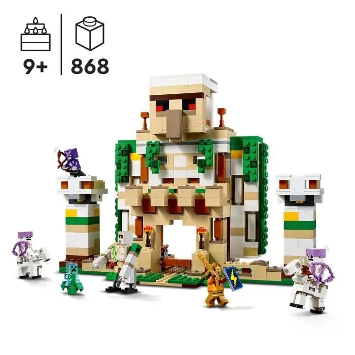 LEGO® Minecraft 21250 La Forteresse du Golem de Fer, Jouet Château qui se Transforme en Grande Figurine-1