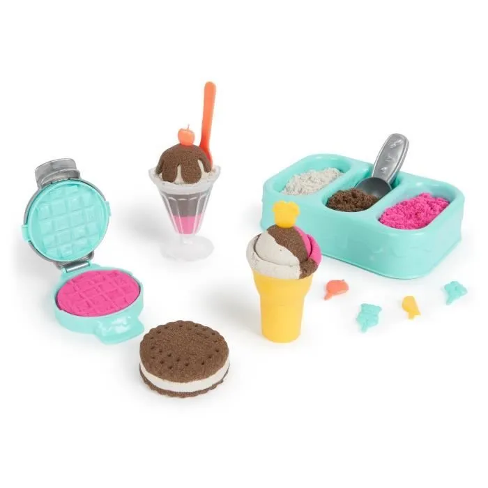 Coffret Kinetic Sand Delices Glaces - SPIN MASTER - Sable magique facile à modeler - 454g-3