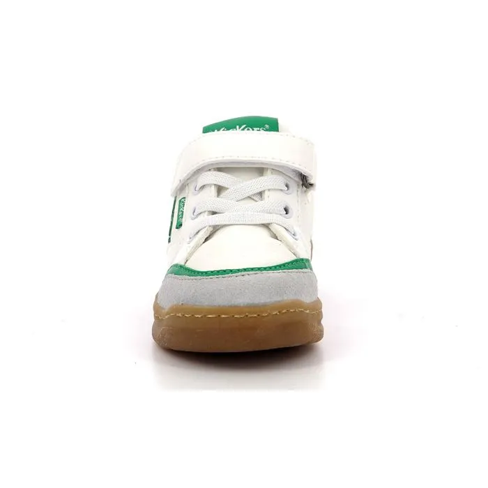 Baskets basses - KICKERS - Kouic - Vert/blanc - Synthetique - Confort optimal-4