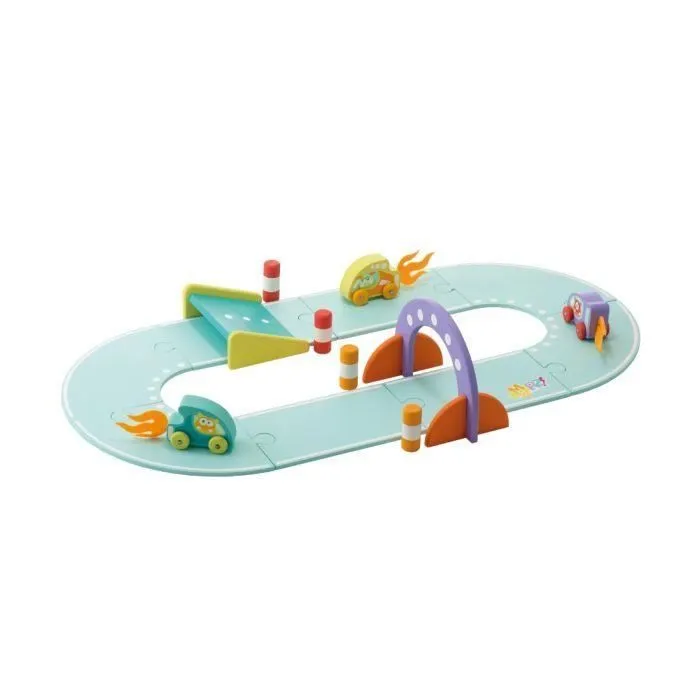 Circuit de Jeu en Bois - SEVI - MRZ - Jeu de construction - Intérieur - Enfant - Mixte-0