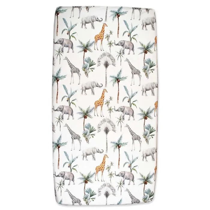 Drap-housse en satin de coton   Vert de  Vert de gris 70x140 cm-5