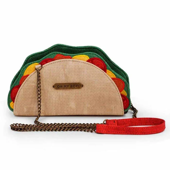 Sac à Bandoulière - Oh My Pop! - Tacos - Beige - Taille Unique - Mixte-3