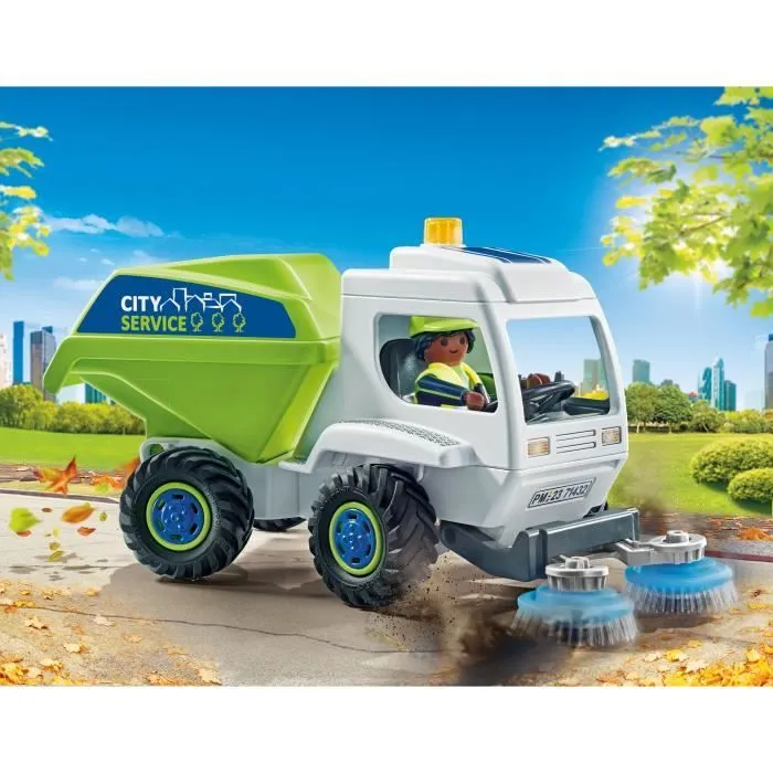 PLAYMOBIL 71432 Balayeuse de voirie - City Action - Dès 4 ans-1