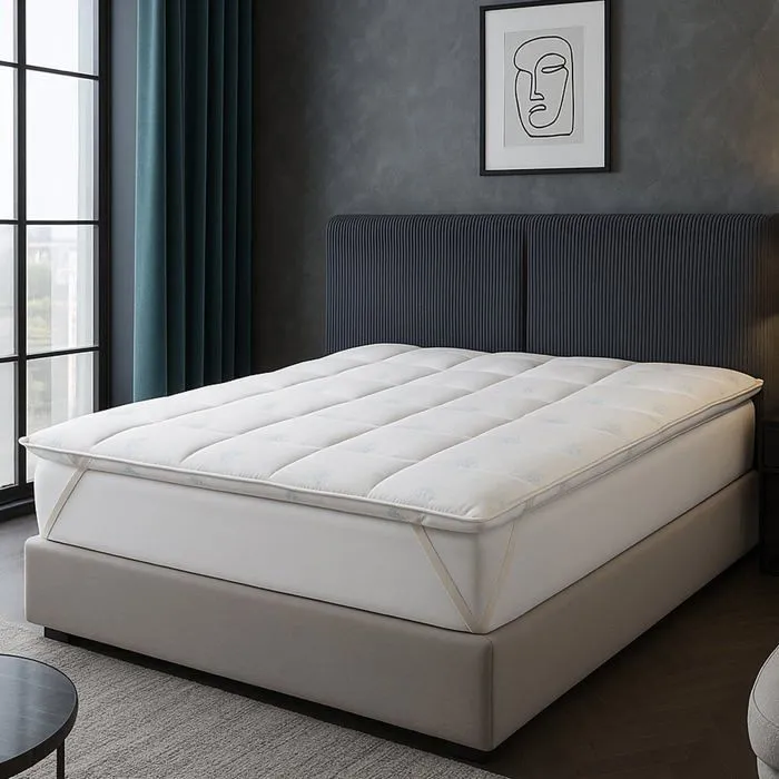 Surmatelas été - Ice Cool - 90 x 190 cm - 100% microfibre - Épaisseur 4 cm - Soutien équilibré-0