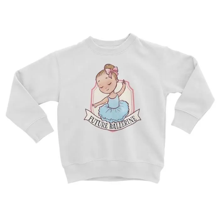 Sweatshirt Enfant - Fabulous - Future Ballerine Danse Classique Sport - Blanc-0