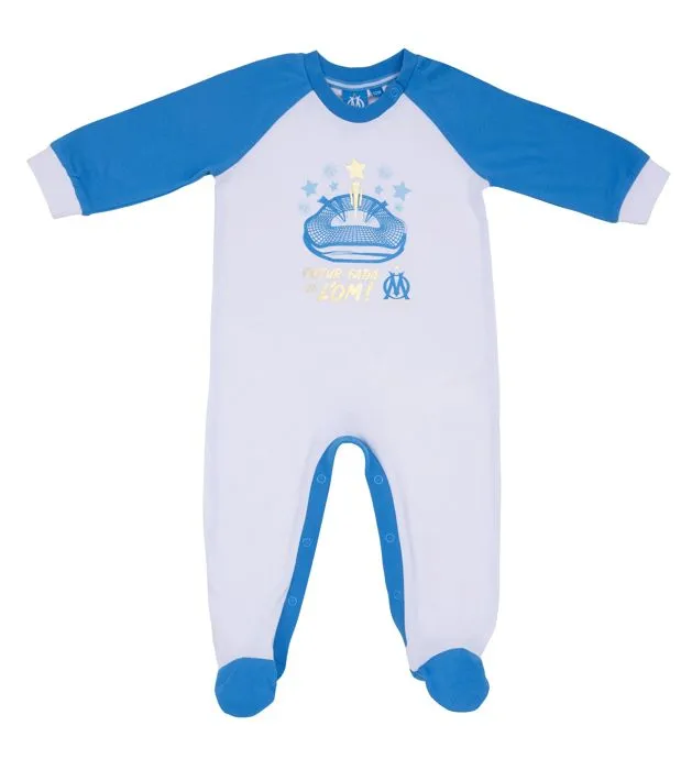 Grenouillère bébé garçon OM   Collection officielle OLYMPIQUE DE MARSEILLE-0