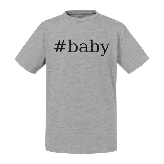 T-shirt Enfant Gris Hashtag Baby Internet Meme Social Media-0