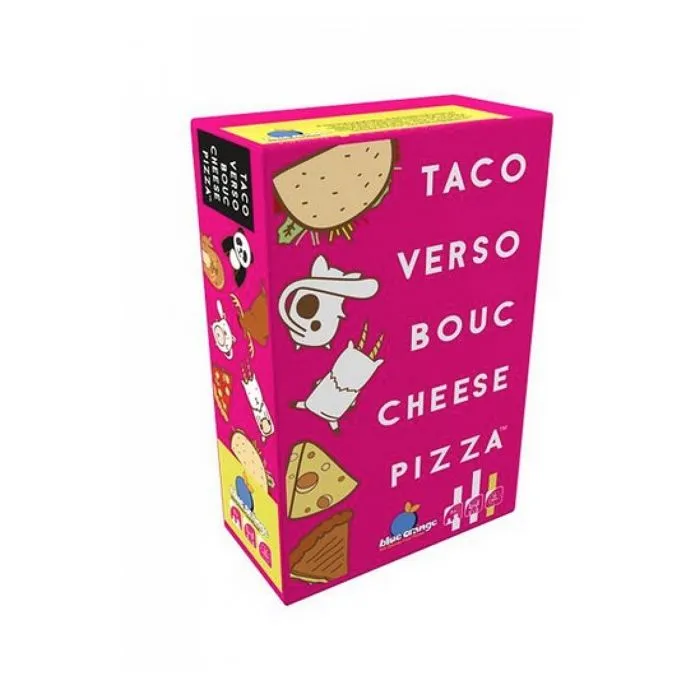 Jeu de société - Blue Orange - Taco Verso Bouc Cheese Pizza - Age 8 ans - Durée 10 min - Jeu d'ambiance-0
