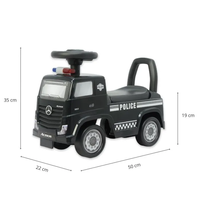 Porteur  Actros Police Noir-2