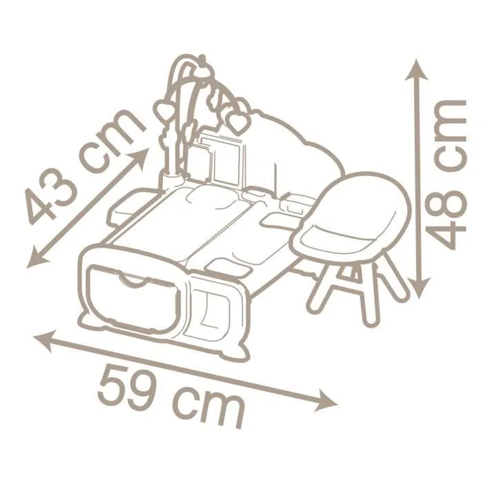 Smoby Baby Nurse nurserie cocoon - Piles non incluses - dès 18 mois-5