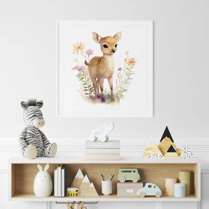 Poster / Affiche carrée Enfants - Faon 3617689721071 - 50x50 cm-0