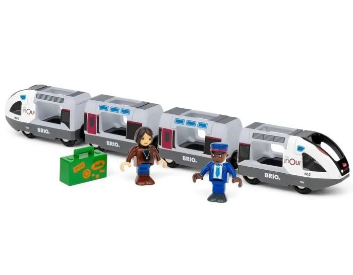 Train TGV INOUI SNCF - BRIO - Circuit en bois - dès 3 ans - 36087-1