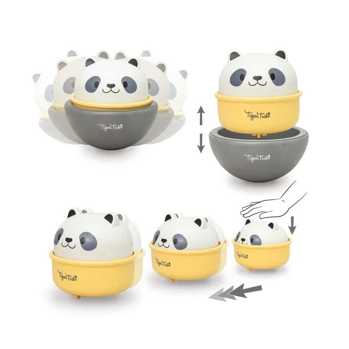 Jouet culbuto - Tiger Tribe - Panda - Bioplastique - 2 en 1 - Intérieur-2