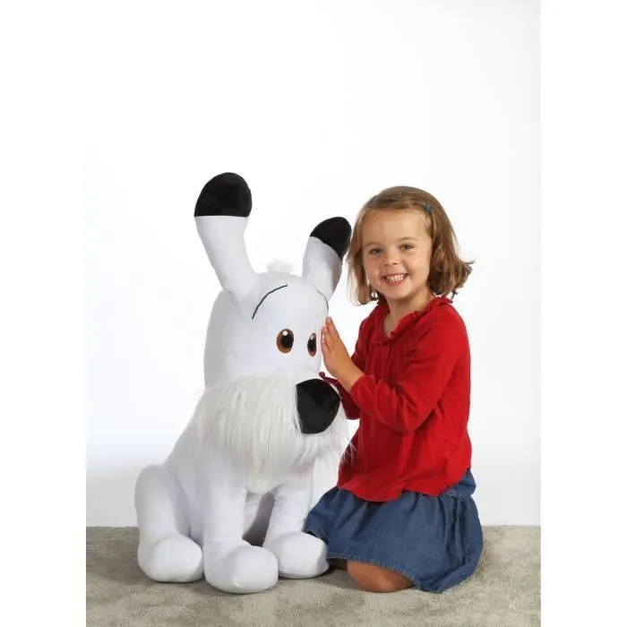 Peluche Géante - GIPSY TOYS - Chien Idéfix - Idéfix et les irréductibles - 60 cm - Blanc-0
