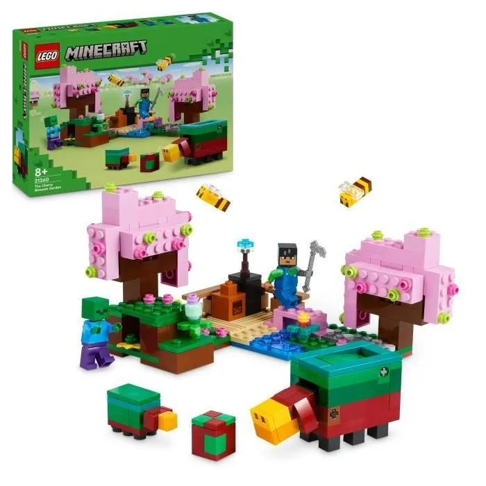 LEGO® Minecraft® 21260 Le jardin des cerisiers en fleurs - Minifigurines du jeu vidéo-0