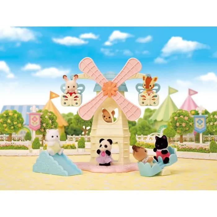 Figurines miniatures - SYLVANIAN FAMILIES - Le moulin des bébés - Intérieur - Rose - 3 ans-3