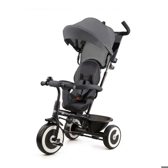 Tricycle évolutif KINDERKRAFT Aston - 3 roues - De 9 mois à 5 ans - Gris-0