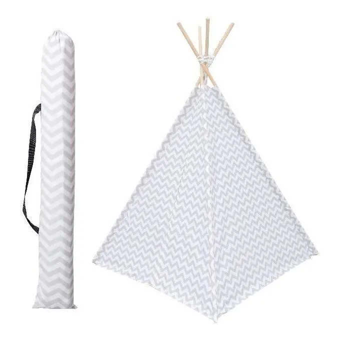 Tipi déco pour enfant h160cm Autres Gris, Blanc-3