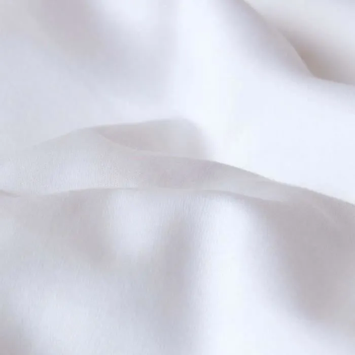 Parure de lit enfant en coton égyptien Bio 400 fils Blanc, 120 x 150 cm-1