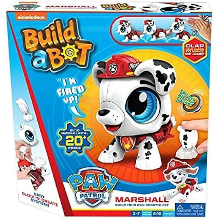Goliath- Colorific-Build a Bot Robot Marshall Pat Patrouille, 928554, Multicolore, Petit-0