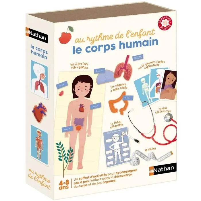 Coffret éducation positive Nathan Rythme Corps Humain - 3 à 8 ans - 1120600021-0